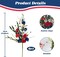 Patriotic Artificial Flowers Red White and Blue Flowers 4th of July Flowers Silk Flowers Arrangement for Memorial Day Independence Day Home Party Centerpiece Vase Decor (4PCS)